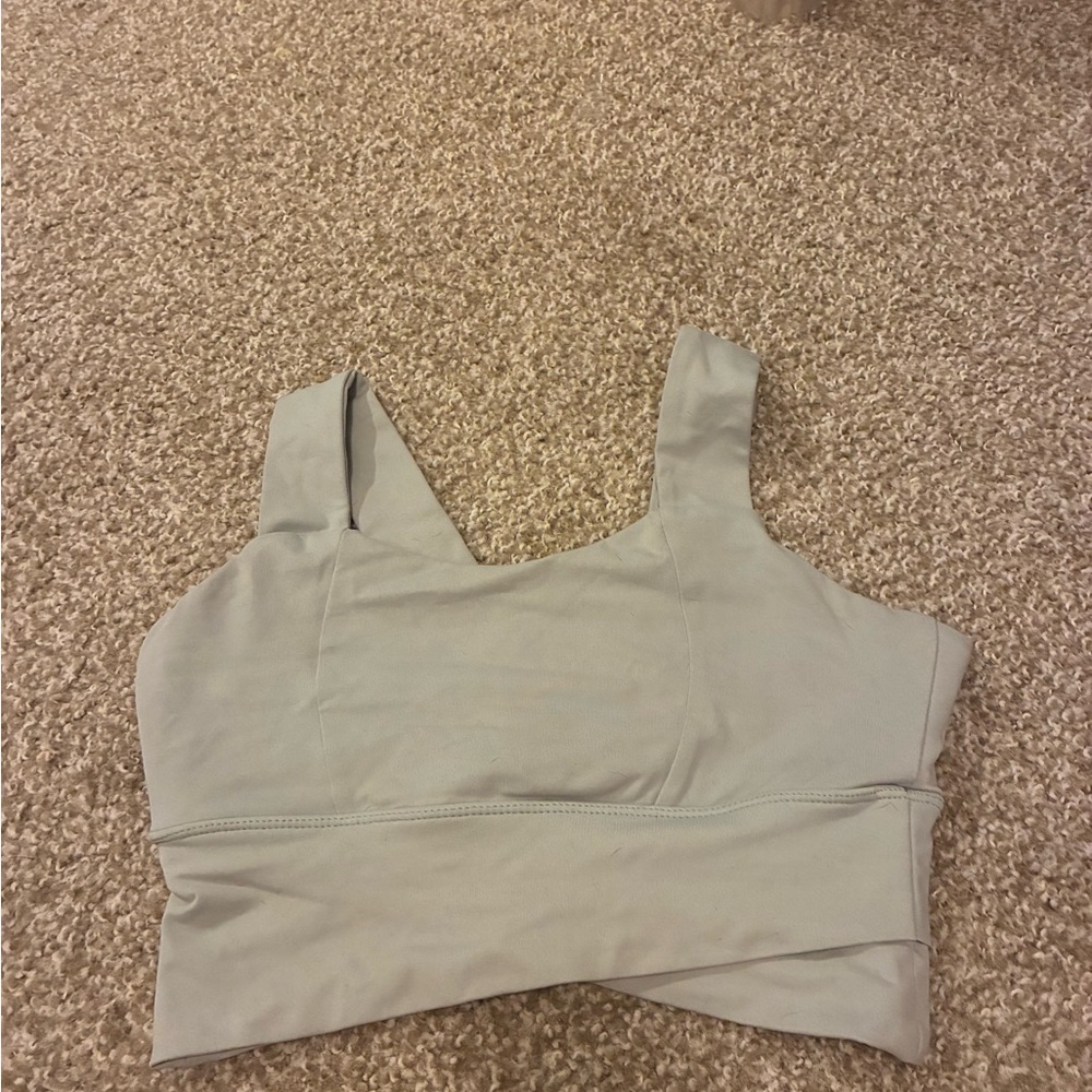 Women's Light Green Workout Bra Top